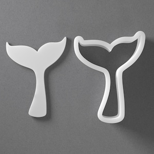 Whale Tail Cookie Cutter - Von Mini bis Groß - Tier Polymer Clay Schmuck und Ohrring Cutter Tool - Gespiegeltes Paar Set