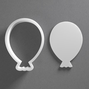 Balloon Cookie Cutter & Party Polymer Clay Earring, Pottery Tool image 1