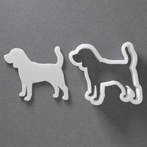 Emporte-pièce Beagle et boucle d'oreille en pâte polymère de race de chien, outil de poterie