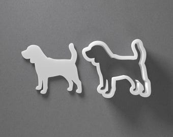 Beagle Cookie Cutter & Dog Breed Polymer Clay Earring, Pottery Tool
