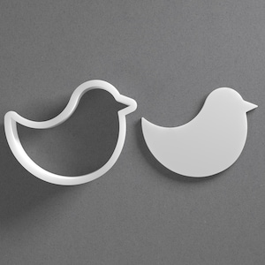 Bird Cookie Cutter & Polymer Clay Earring, Pottery Tool image 1