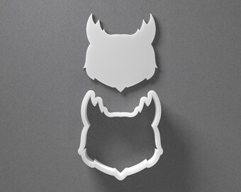 Owl Head Shape Cookie Cutter & Bird Face Animal Polymer Clay Earring, Pottery Tool