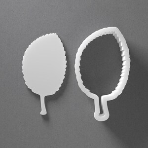 Tagliabiscotti a forma di foglia di mela e orecchini in argilla polimerica a forma di foglie autunnali, strumento per ceramica immagine 1