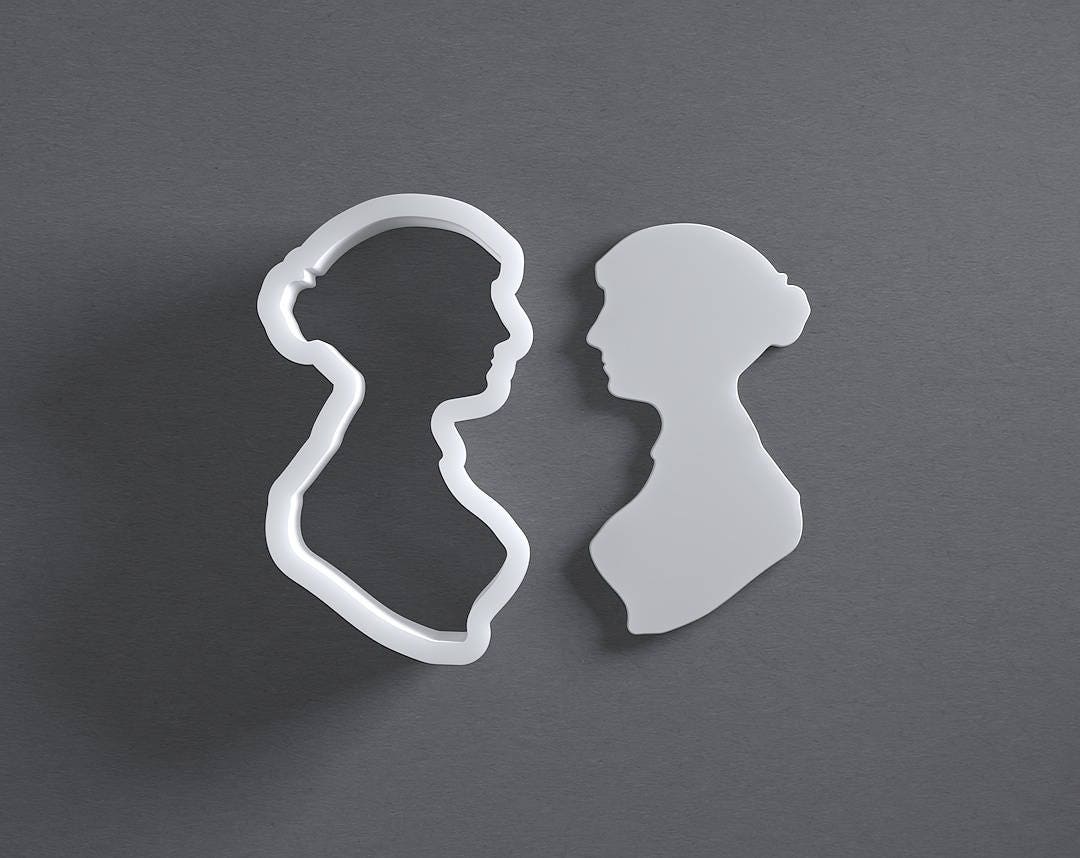 Jane Austen Cookie Cutter - From Mini To Large - Pride Prejudice Poly…