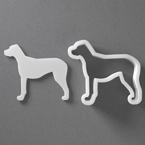 GreatDane Dane Cookie Cutter & Dog Breed Polymer Clay Earring, Pottery Tool image 1