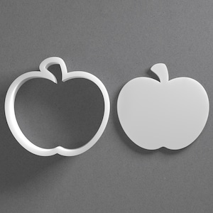 Apple Cookie Cutter & Fruit Polymer Clay Earring, Pottery Tool image 1
