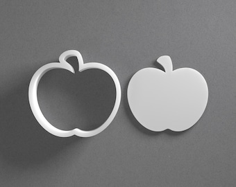 Apple Cookie Cutter & Fruit Polymer Clay Earring, Pottery Tool