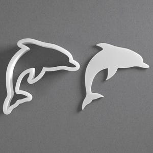 Dolphin Cookie Cutter & Sea Animal Polymer Clay Earring, Pottery Tool image 1