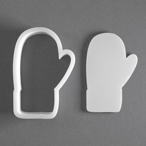 Mitten Cookie Cutter & Winter Glove Polymer Clay Earring, Pottery Tool image 1