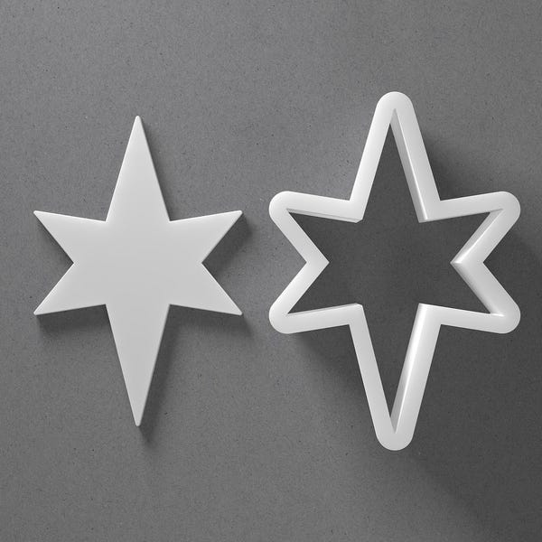 Längliche Sterne Form Ausstechform & Lange Polymer Clay Ohrring, Keramik-Werkzeug