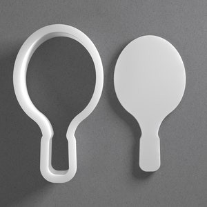 Tennis Racket Cookie Cutter - From Mini To Large - Beach Sports Racquet Polymer Clay Jewelry And Earring Cutter Tool - Mirrored Pair Set