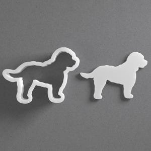 Cockapoo-Ausstechform & Pudel-Cocker-Spaniel-Fimo-Ohrring, Keramik-Werkzeug