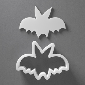 Bat Cookie Cutter & Animal Polymer Clay Earring, Pottery Tool image 1