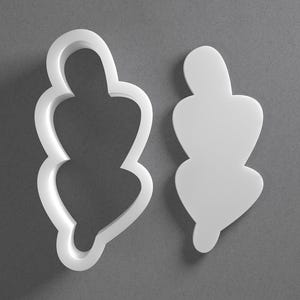 Stylized Leaf Cookie Cutter - From Mini To Large - Polymer Clay Jewelry And Earring Cutter Tool - Mirrored Pair Set
