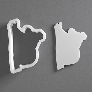 Tagliabiscotti a forma di koala e orecchino in argilla polimerica a forma di animale australiano, strumento per ceramica immagine 1