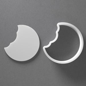 Bitten Cookie Cookie Cutter & Bite Teeth Mark Polymer Clay Earring, Pottery Tool