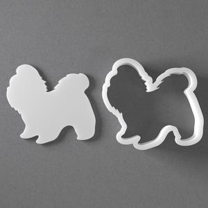 Shih Tzu Cookie Cutter & Owner Gift Polymer Clay Earring, Pottery Tool image 1