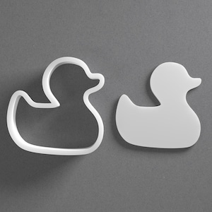 Duck Cookie Cutter & Bath Polymer Clay Earring, Pottery Tool image 1