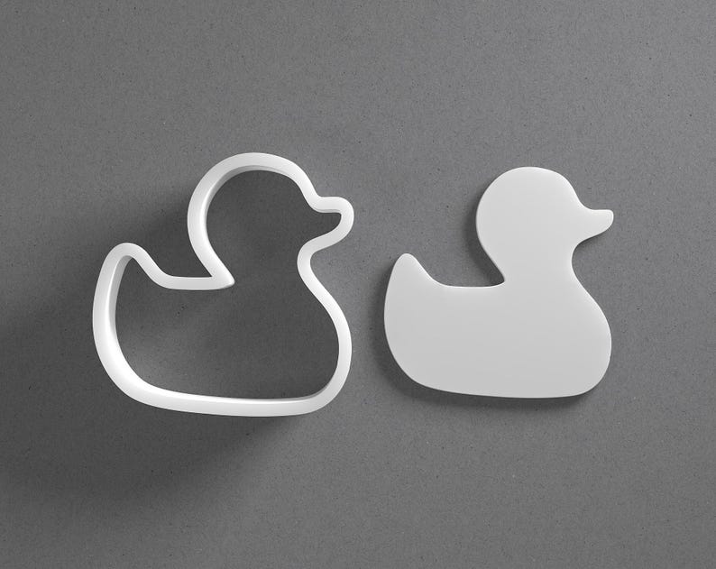 Duck Cookie Cutter & Bath Polymer Clay Earring, Pottery Tool image 1