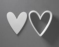 Skinny Heart Cookie Cutter - From Mini To Large - Slim Polymer Clay Jewelry And Earring Cutter Tool - Mirrored Pair Set product logo