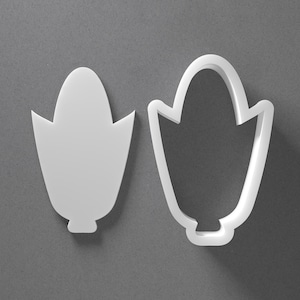 Corn Cob Cookie Cutter & Vegetable Food Polymer Clay Earring, Pottery Tool image 1