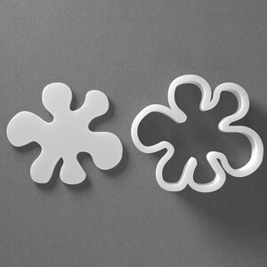 Emporte-pièce Paint Blob Splash Splatter et boucle d'oreille en pâte polymère, outil de poterie