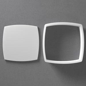 Convex Square Cookie Cutter - From Mini To Large - Polymer Clay Jewelry And Earring Cutter Tool - Mirrored Pair Set
