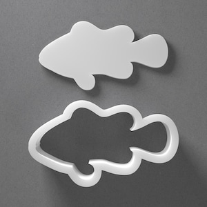 Clownfish Cookie Cutter - From Mini To Large - Fish Polymer Clay Jewelry And Earring Cutter Tool - Mirrored Pair Set