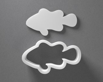 Clownfish Cookie Cutter - From Mini To Large - Fish Polymer Clay Jewelry And Earring Cutter Tool - Mirrored Pair Set