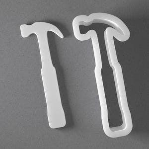 Hammer Cookie Cutter & Tool Polymer Clay Earring, Pottery Tool image 1