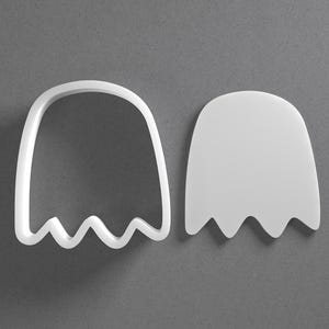 Cortador de galletas de fantasma de Halloween y pendiente de arcilla polimérica, herramienta de cerámica imagen 1