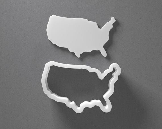 USA Cookie Cutter & United States Of America Polymer Clay Earring, Pottery Tool