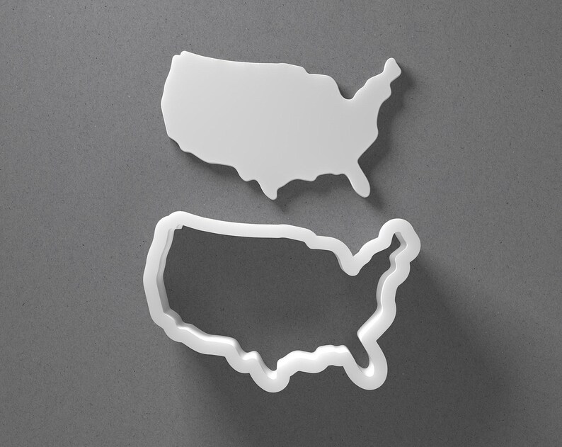 Tagliabiscotti USA e orecchini in argilla polimerica degli Stati Uniti d'America, strumento per ceramica immagine 1