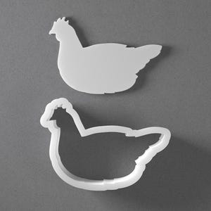 Chicken Cookie Cutter & Farm Animal Bird Shape Polymer Clay Earring, Pottery Tool
