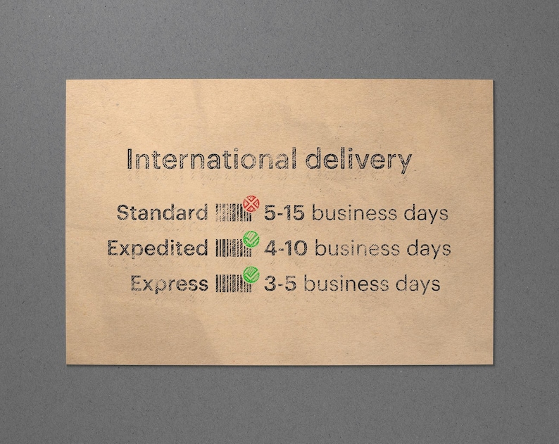 a piece of paper with a business message on it