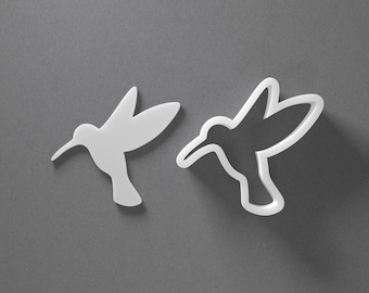 Hummingbird Cookie Cutter - From Mini To Large - Humming Bird Polymer Clay Jewelry And Earring Cutter Tool - Mirrored Pair Set