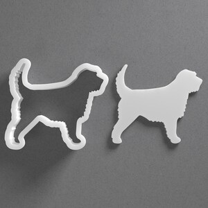 Otterhound Cookie Cutter & Dog Breed Polymer Clay Earring, Pottery Tool image 1
