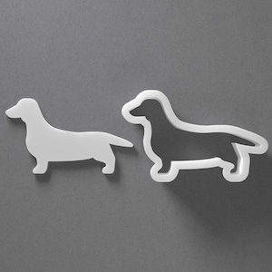 Dachshund Cookie Cutter & Dog Breed Polymer Clay Earring, Pottery Tool image 1