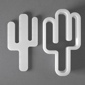 Cactus Cookie Cutter & Polymer Clay Earring, Pottery Tool image 1