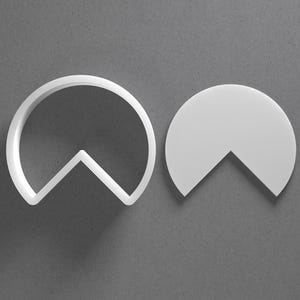 Incomplete Circle Cookie Cutter & Round Polymer Clay Earring, Pottery Tool image 1