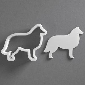 Collie Cookie Cutter & Dog Breed Polymer Clay Earring, Pottery Tool image 1