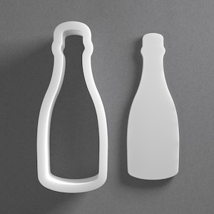 Champagne Bottle Cookie Cutter & Fizzy Drink Beverage Polymer Clay Earring, Pottery Tool image 1