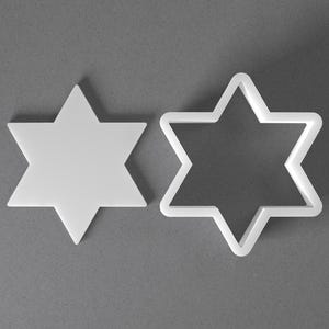 Foremka do ciastek Gwiazda Dawida i kolczyki z polimerowej gliny Magen David, narzędzie do ceramiki zdjęcie 1