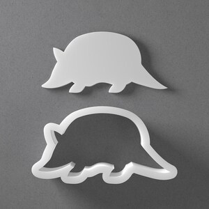 Armadillo Cookie Cutter & Animal Polymer Clay Earring, Pottery Tool image 1
