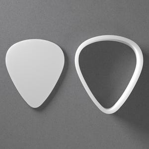 Guitar Pick Cookie Cutter & Music Musician Electric Polymer Clay Earring, Pottery Tool image 1