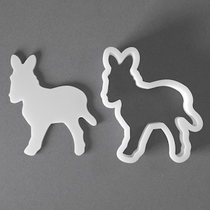 Donkey Cookie Cutter & Farm Animal Polymer Clay Earring, Pottery Tool