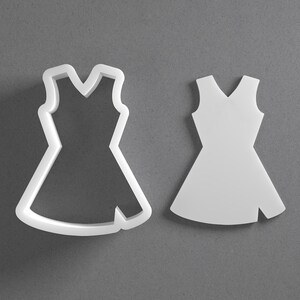 Cheerleader Uniform Cookie Cutter & Dress Cheer Leaser Polymer Clay Earring, Pottery Tool image 1