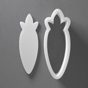 Carrot Cookie Cutter & Vegetable Polymer Clay Earring, Pottery Tool image 1