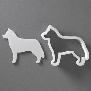 Siberian Husky Cookie Cutter & Hunderasse Fimo Ohrring, Keramik-Werkzeug
