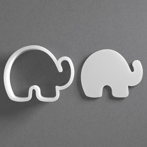 Stylized Elephant Cookie Cutter & Animal Polymer Clay Earring, Pottery Tool